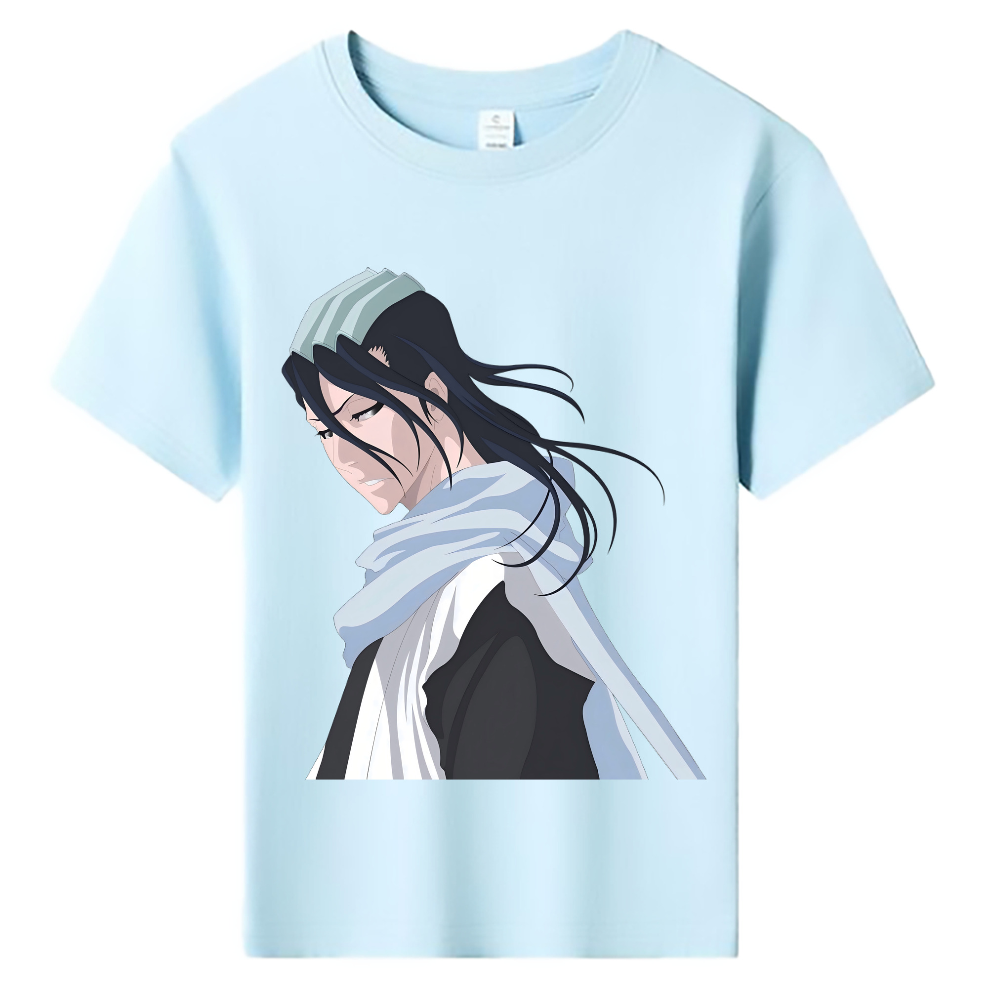 （画像用） ブリーチ くちき びゃくや BLEACH Kuchiki Byakuya 綿100％キッズTシャツ（フロントプリント）